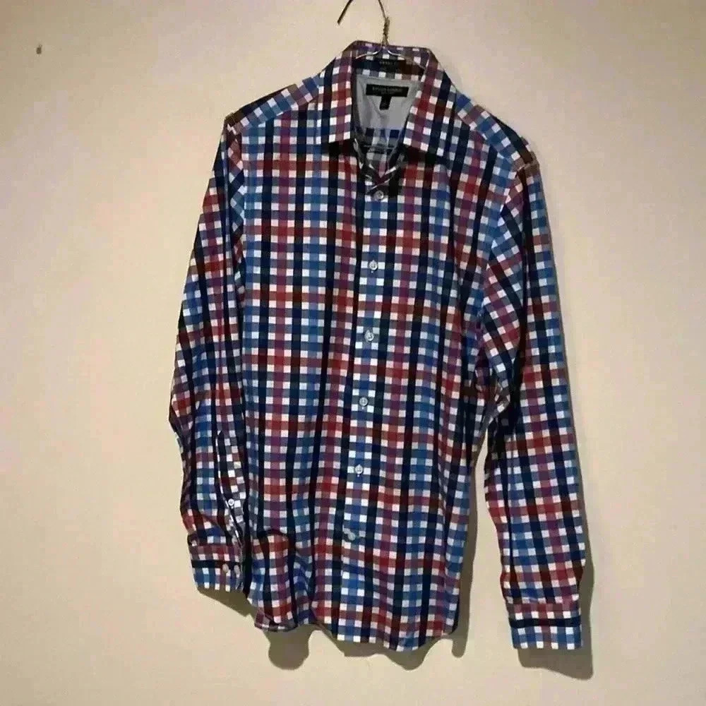 Banana Republic Grant fit non-iron 100% cotton casual button down shirt